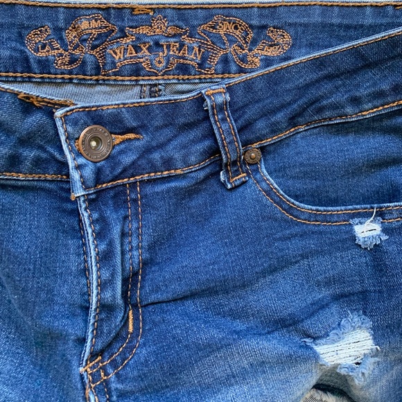 Wax Jean denim distressed shorts - Picture 2 of 4